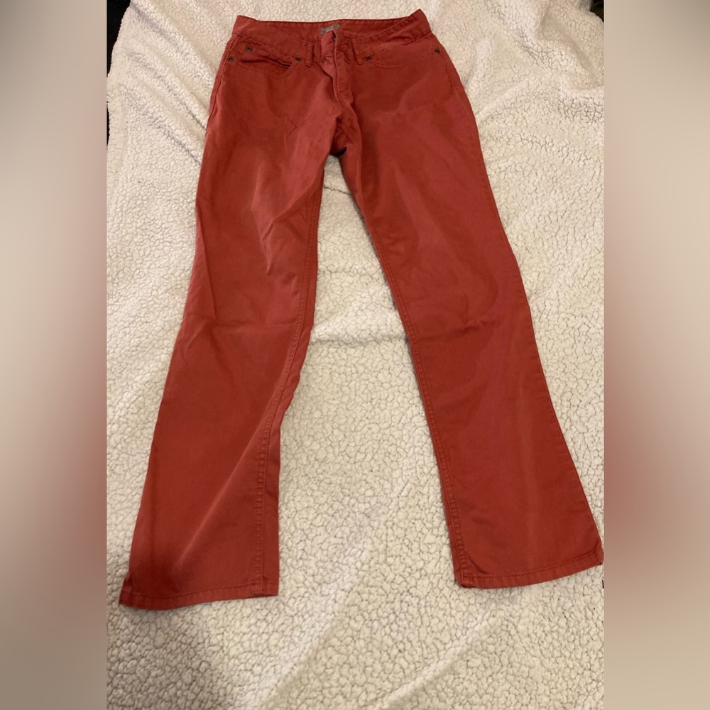 J. Jill Orange Authentic Fit / Slim Leg Pants Women Size 4 petite